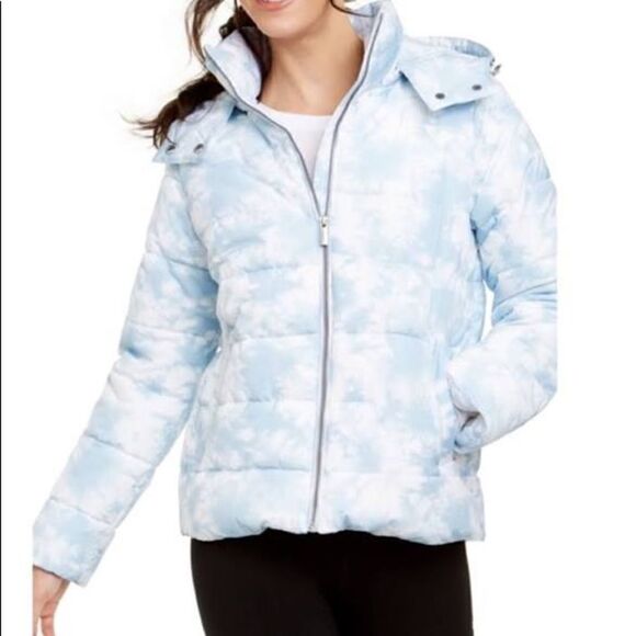 NWT Calvin Klein Performance Puffer Hooded Jacket - Picture 1 of 5